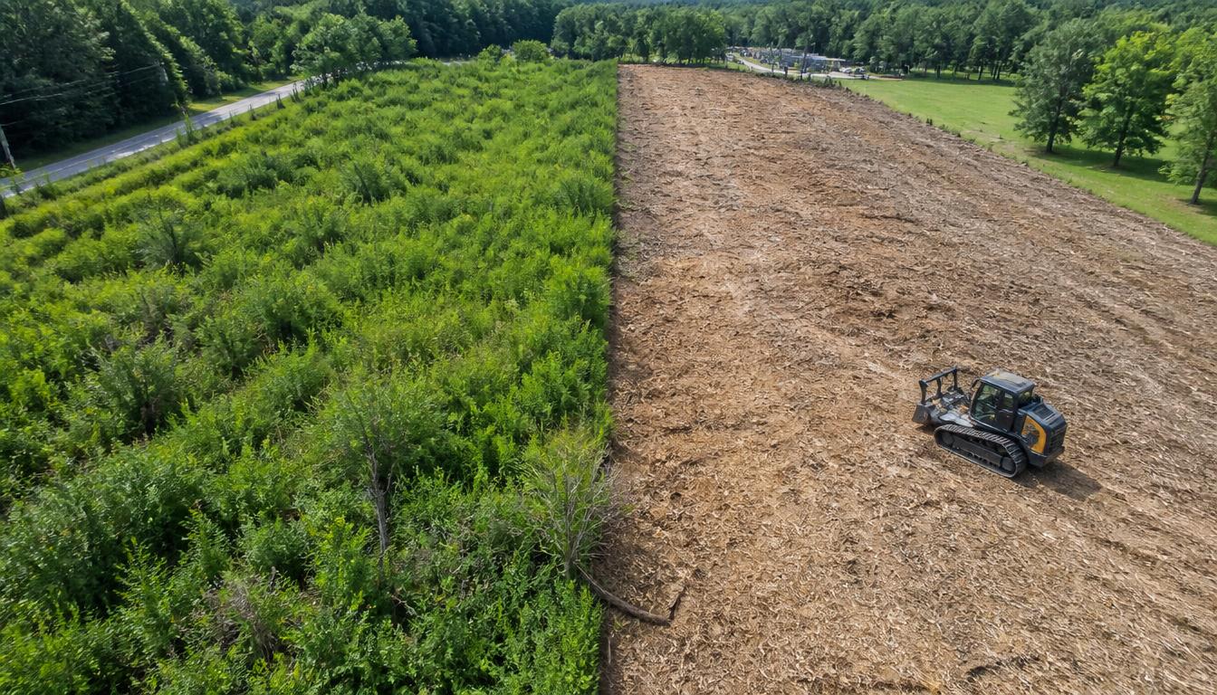Black Oak Land Clearing job site